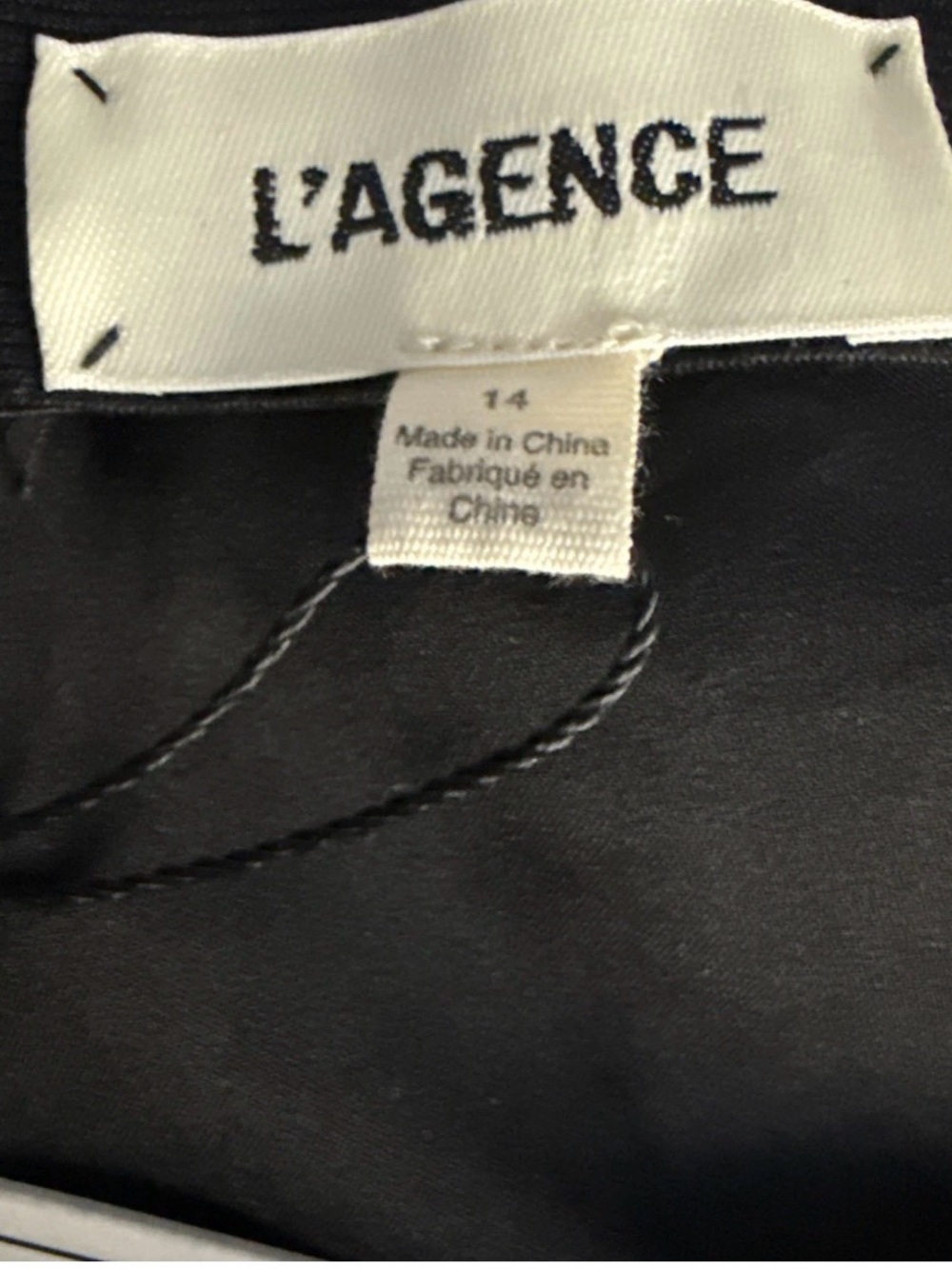L’Agence Zeta Sequin Maxi Skirt sz 14 Silver Black - Picture 2 of 12